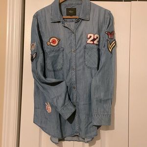 Rails Denim Chambray Patch Shirt